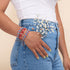 Land of the Free | Cobalt x Crimson | Double Firefly Glass Bracelet